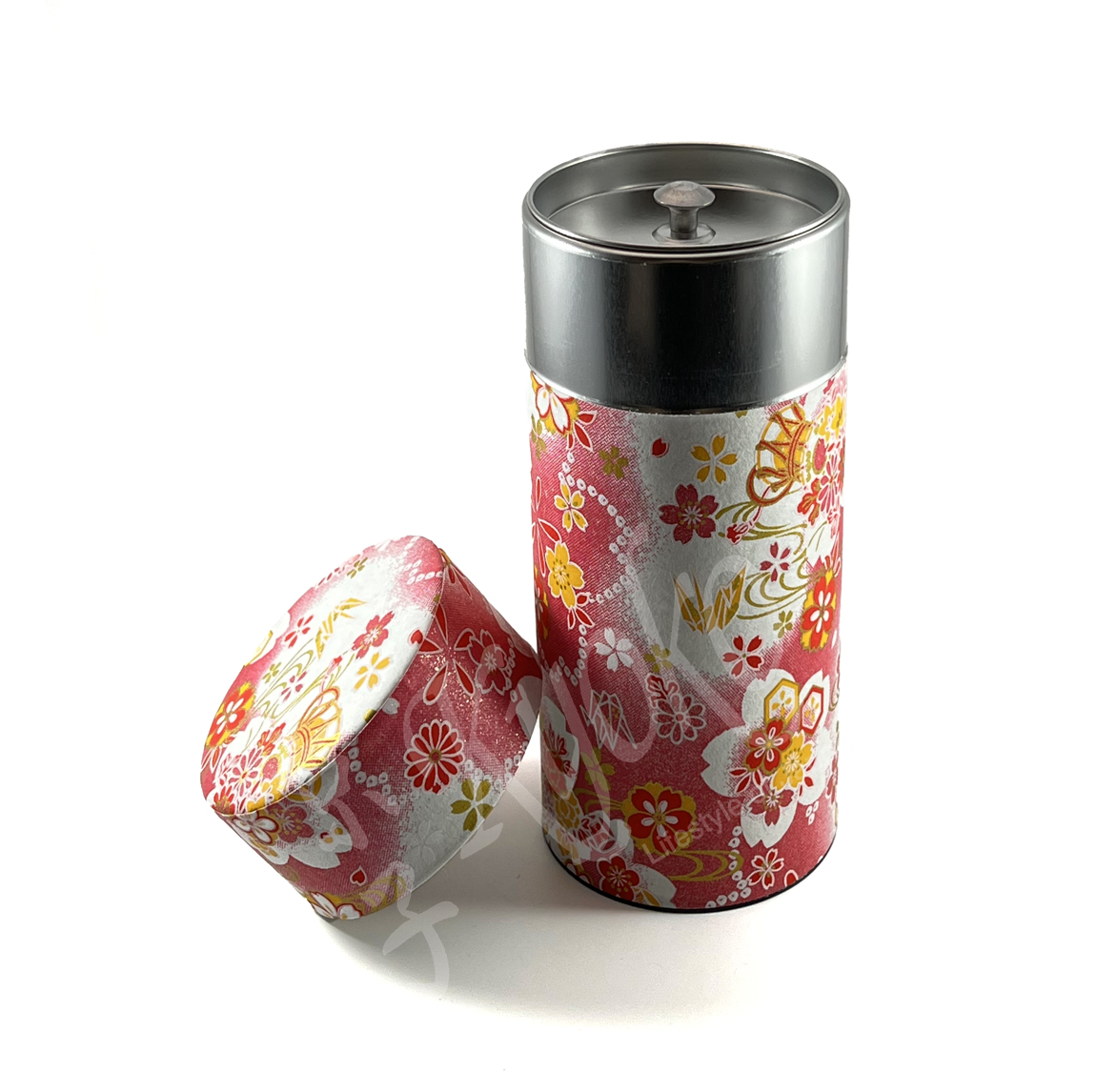18-355: Teedose Hana Tsuzumi, rot, 200g – Bild 2