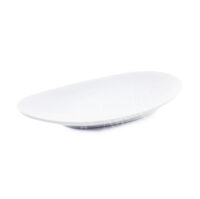20-492: Teller oval, klein, weiß, 12,5 x 6,5 cm