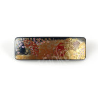 68-259: Haarspange Miyabi, Lack, schwarz, 11 x 3,5 cm