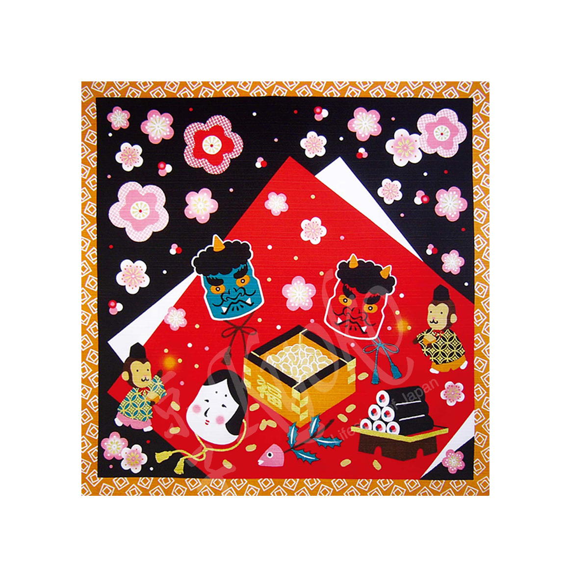 46-190: Furoshiki Setsubun (Bohnenwurf-Fest)
