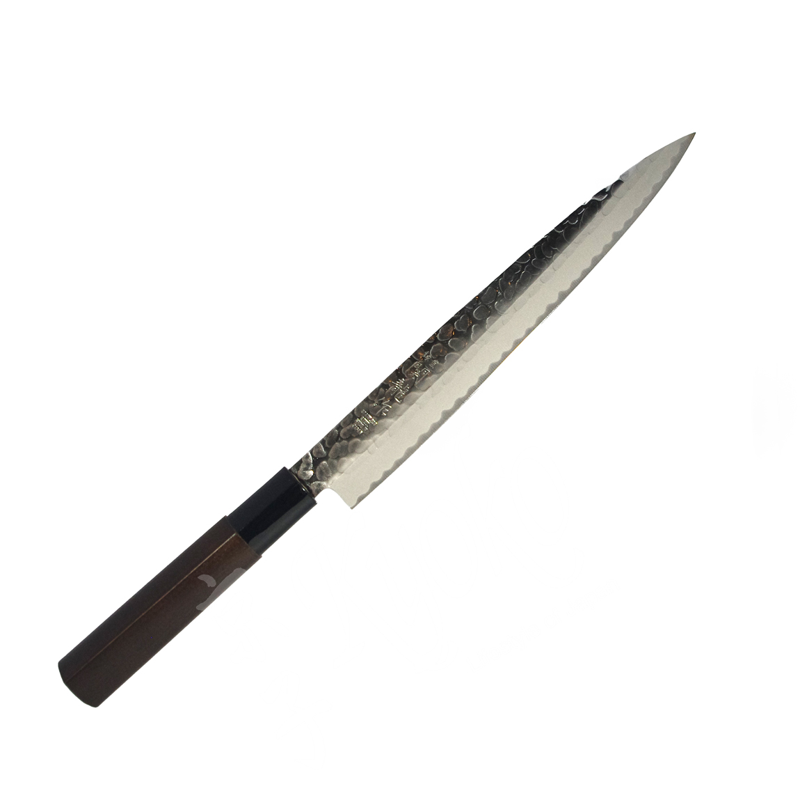 24-253: Messer Sashimi, mit dunklem Holzgriff, Edelstahlklinge