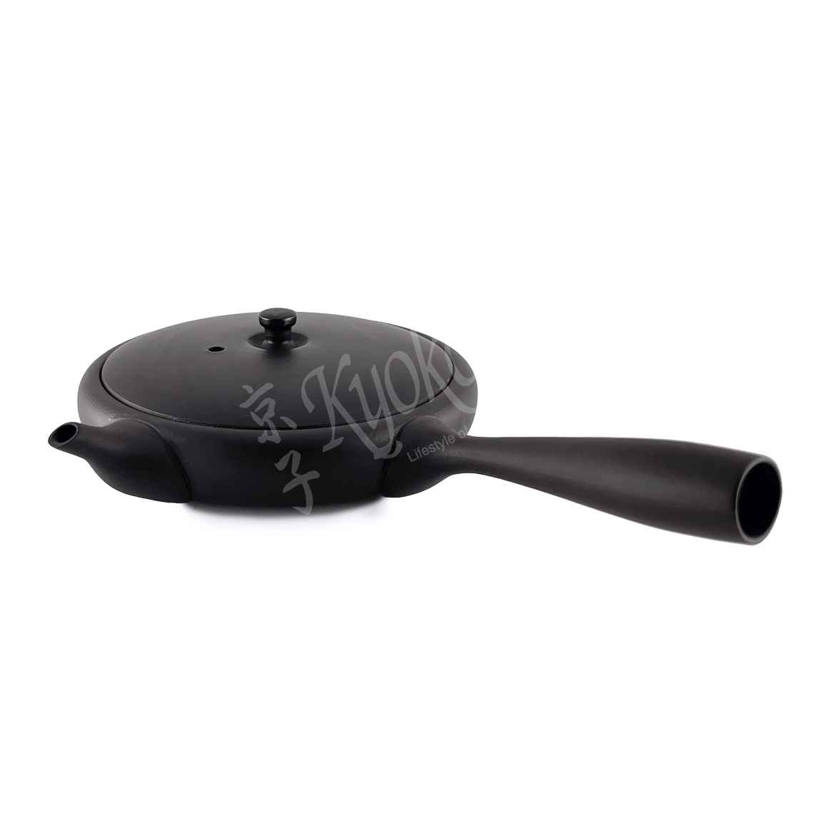 11-792: Teepott Toki Sumikuro, schwarz flach 80ml