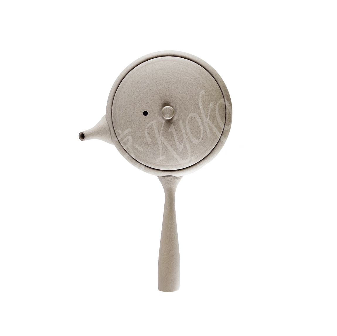 11-791: Teepott Toki Shirohai, grau flach 80ml – Bild 2