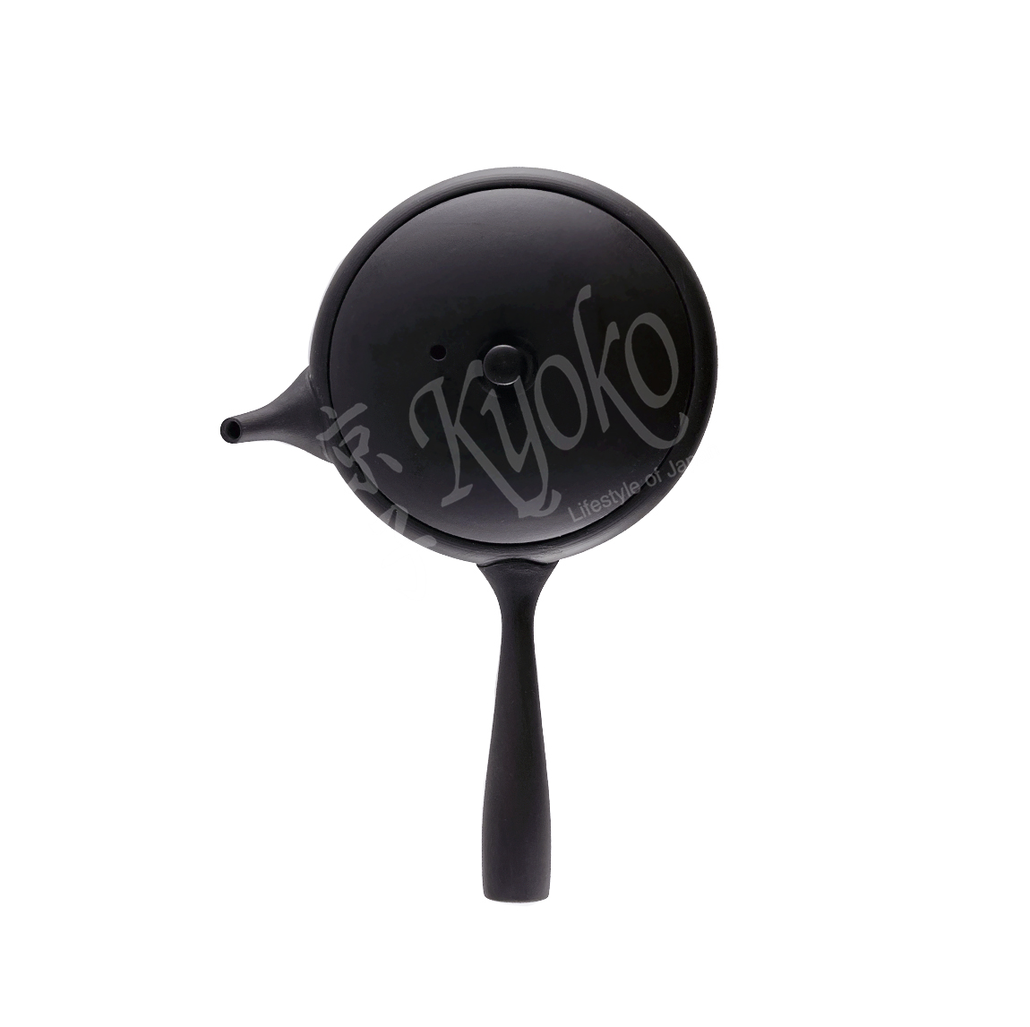 11-792: Teepott Toki Sumikuro, schwarz flach 80ml – Bild 2