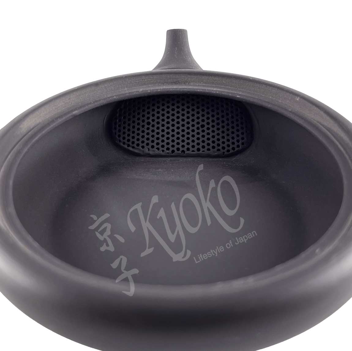 11-792: Teepott Toki Sumikuro, schwarz flach 80ml – Bild 3