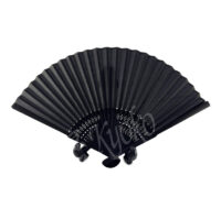 55-328: Fächer schwarz, Polyester, 21cm
