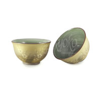 10-127: Teecup Ume, gold