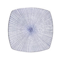 20-214:  Sushiplatte Sendan Tokusa, rechteck., blau, 19,3 x 19,3 cm; H = 2,3 cm