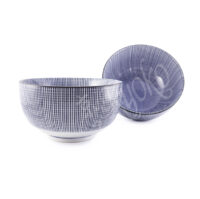 20-219: Schüssel Sendan Tokusa tief, blau, ø = 12,8 cm; H = 7 cm